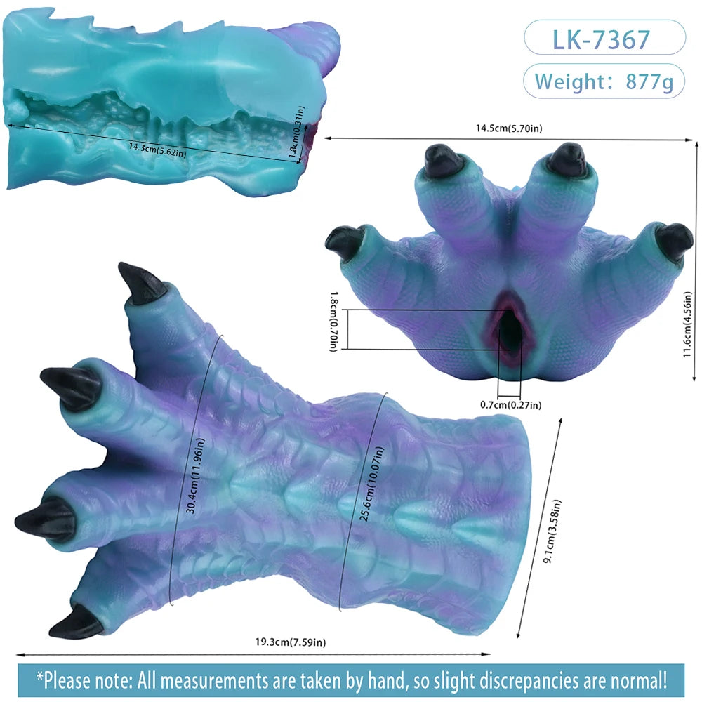 GEEBA Dual Hole Fantasy Monster Male Masturbator Soft Silicone Handheld Male Stroker Pocket Pussy Adult Onahole Adult Sex Toys