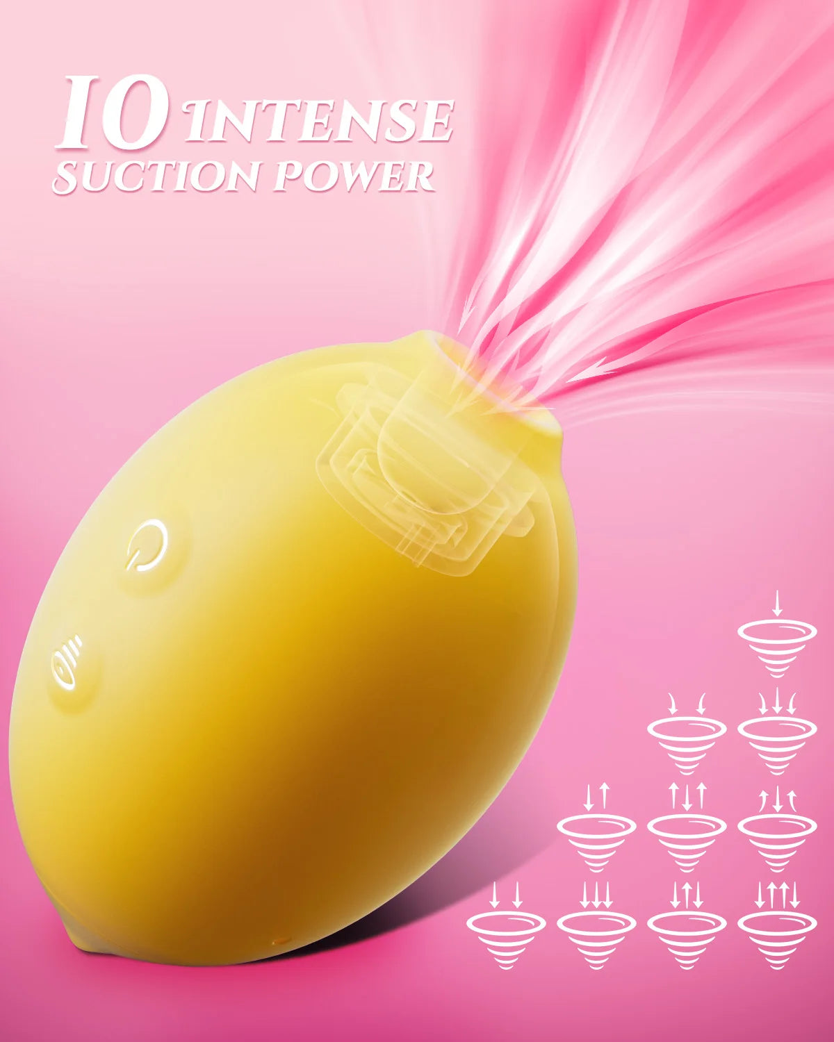 KUSHOR Powerful Sucking Lemon Vibrator Nipple Clit Stimulator Oral Vacuum Massager Female Masturbator Adults Sex Toys for Women