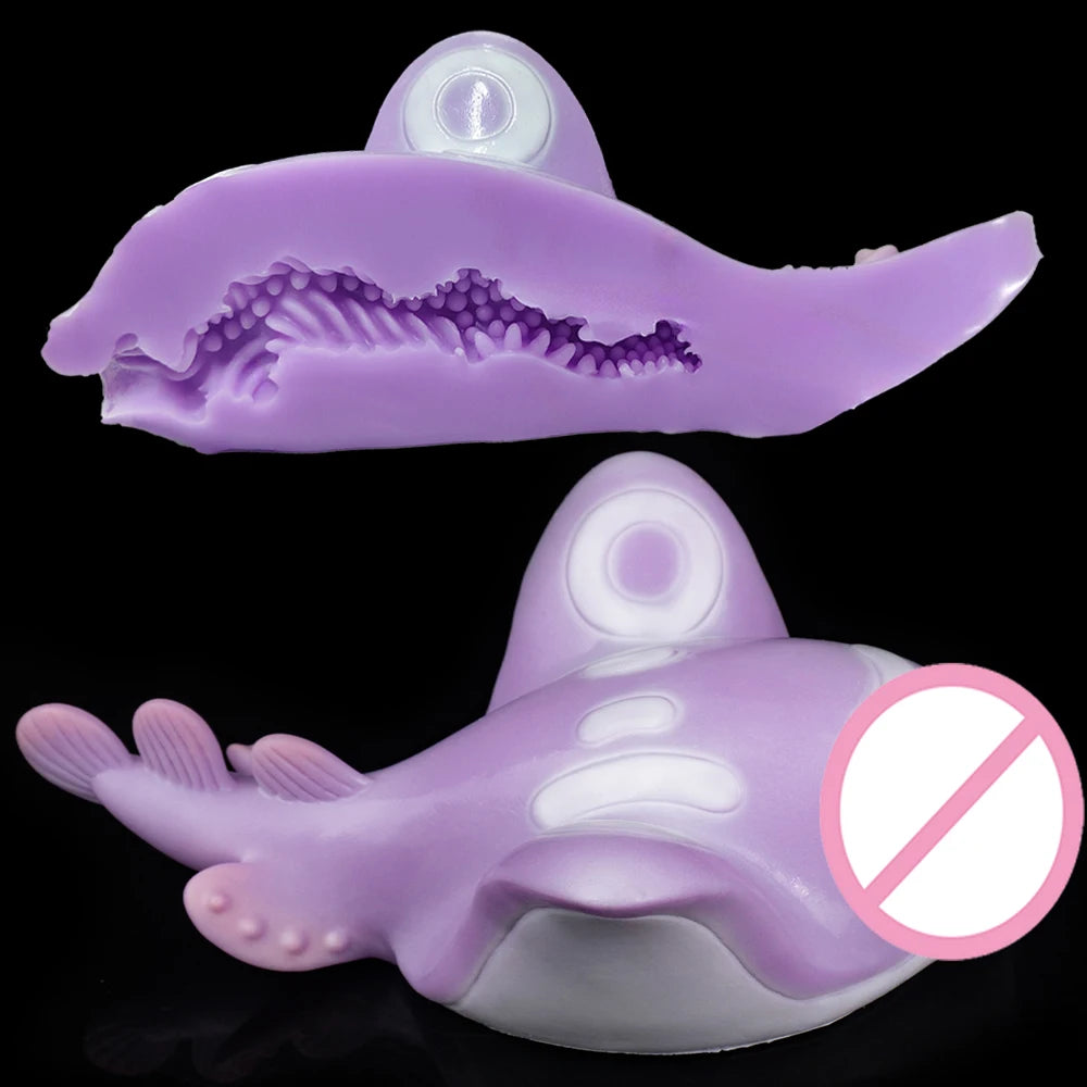 GEEBA Squishy Silicone Male Masturbator Hidden Cartoon Cute Pocket Pussy Adult Onahole Portable Stroker For Men Adult Sex Toys