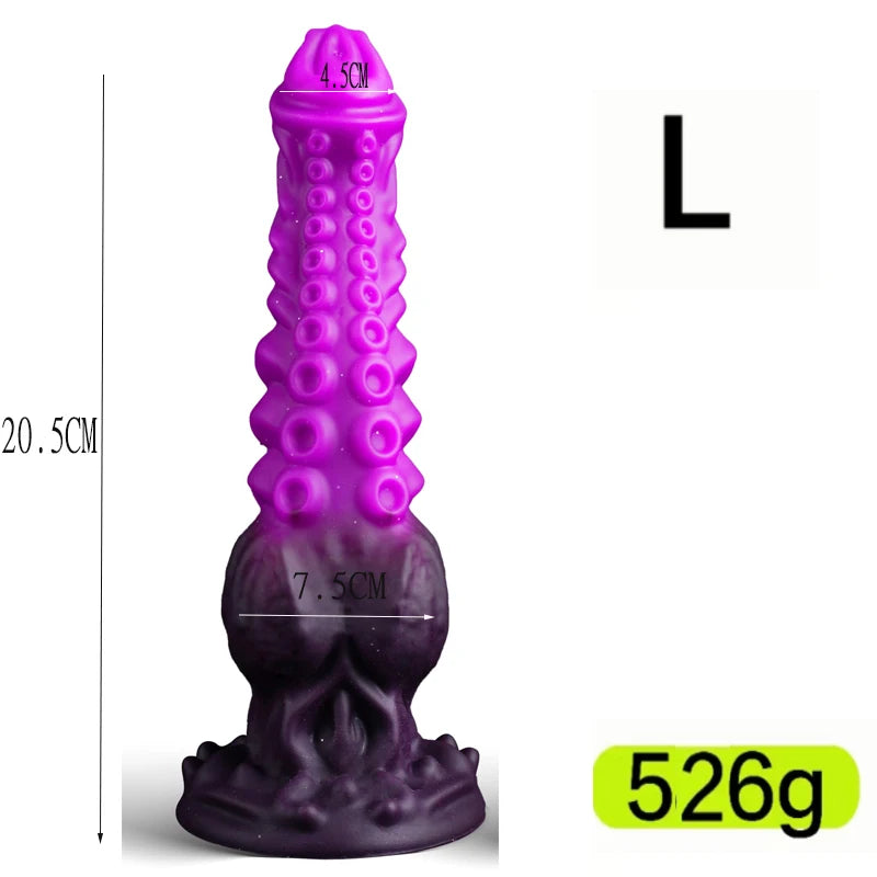S/M/L Tentacle Anal Dildo Thick Silicone Monster Dildo Huge Penis Fake Dick Alien Dildo With Suction Cup Sex Toys For Women Men