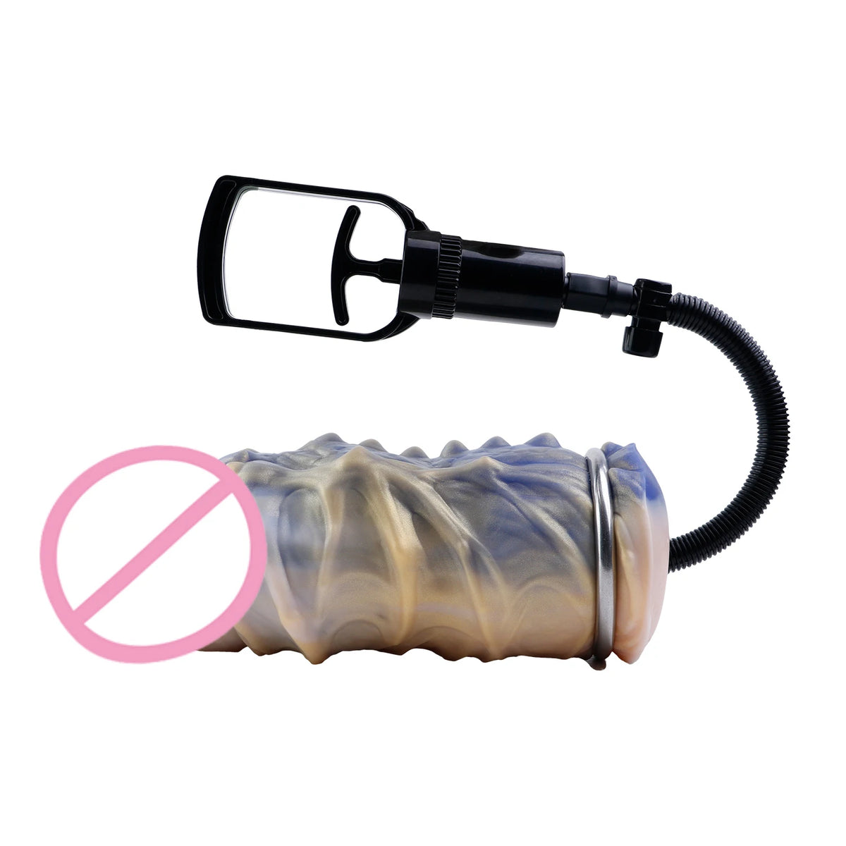 GEEBA Fantasy Full-channel Male Masturbator Pocket Pussy Silicone Onahole for Men with Textured Tunnel Suction Function Stroker