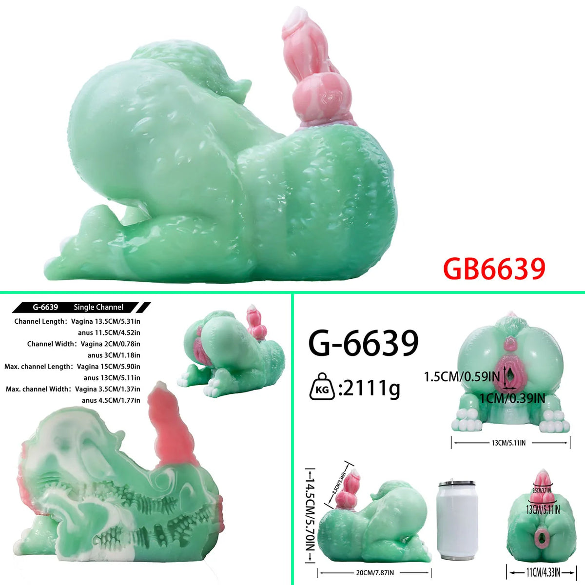 GEEBA Beastly Body Rear Anal Monster Male Masturbator Futanari Fantasy Pocket Pussy Adult Onahole Big Ass Sex Toys for Men Adult
