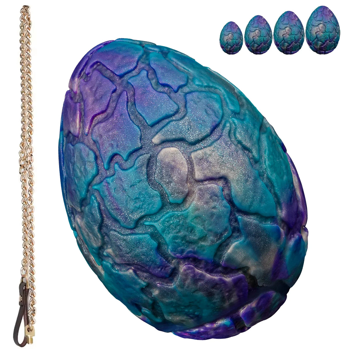 Huge Dragon Egg Butt Plug With Chain Traction Anal Plug Women Oviposition Trainer Vaginal/Prostate Birth Experience Sex Toys 18+