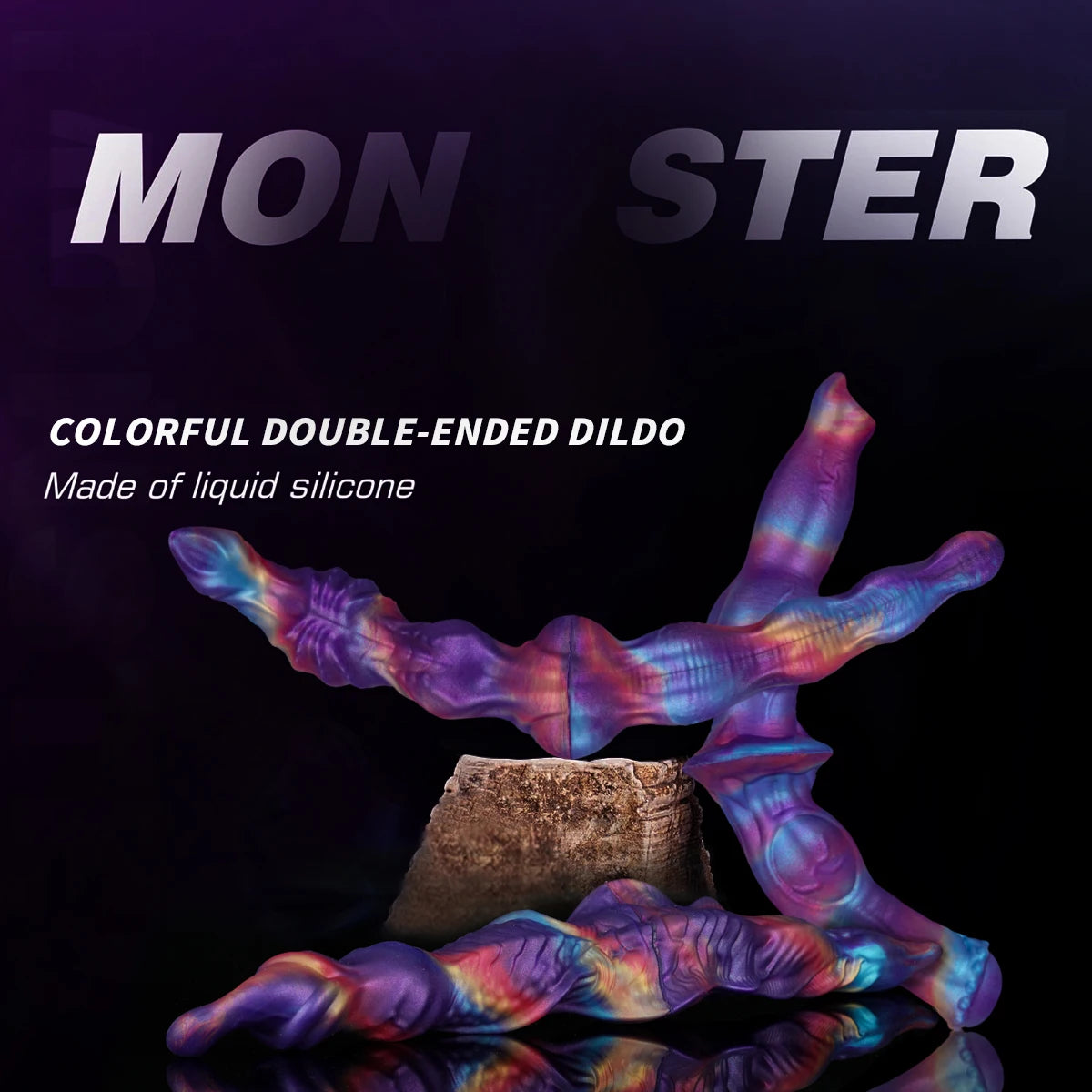 Extra-Long Double Head Dildo Monster Anal Plug Silicone Flexible Penis Special-Shaped Dildo For Women Men Lesbian Flirting Toys