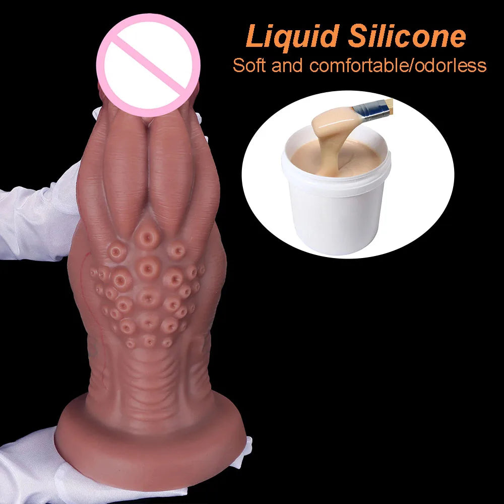 85-105mm Huge Anal Dildos Monster Muscles Fake Penis Realistic Silicone Thick Dildo for Women Men 18+ Sex Toys Prostate Massage