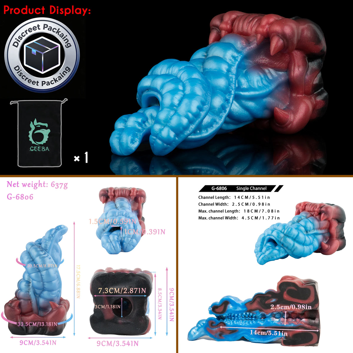 SHAZ Tiger Tongue Dildo Male Masturbator Cock Sleeve Stroker Pocket Pussy Animal Onahole Penis Massage Fantasy Sex Toys For Men