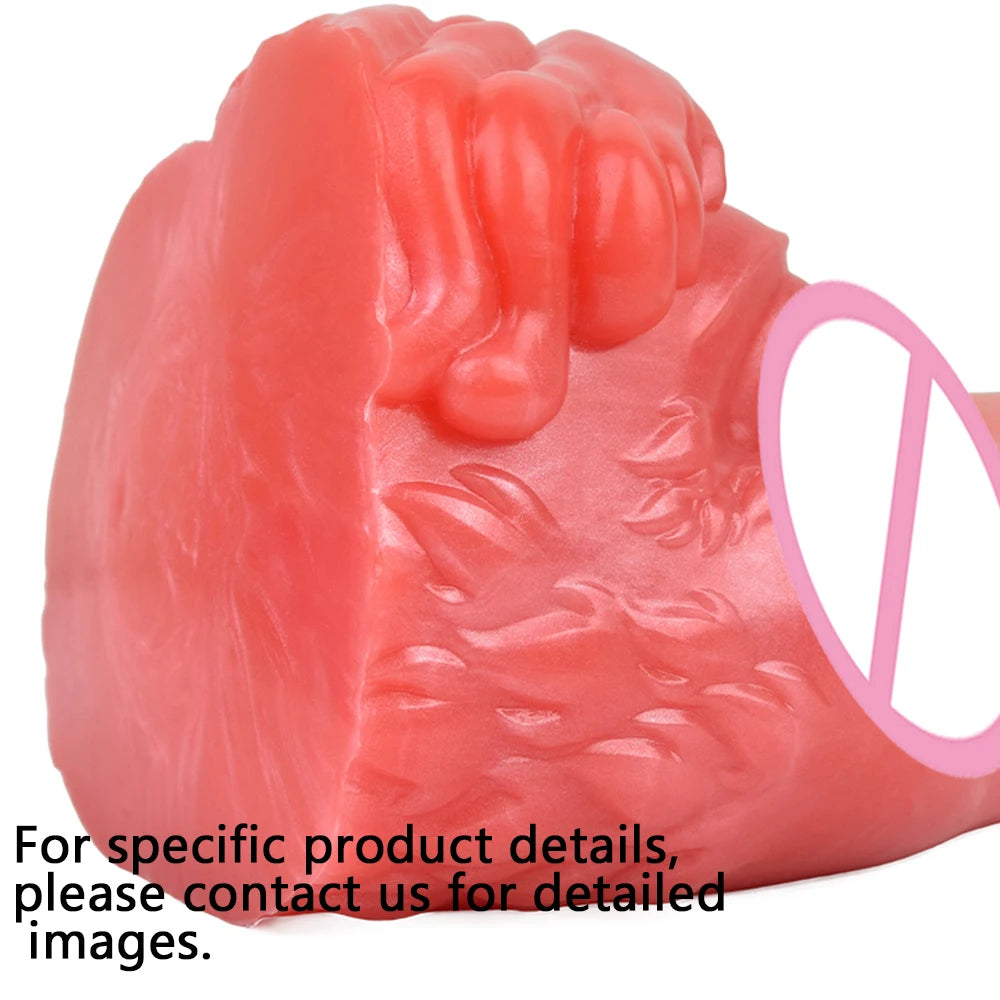 GEEBA Lifelike Horse Mouth Male Masturbator Cup Fantasy Silicone Animal Pocket Pussy Penis Stroker Adult Onahole Oral Sex Toys
