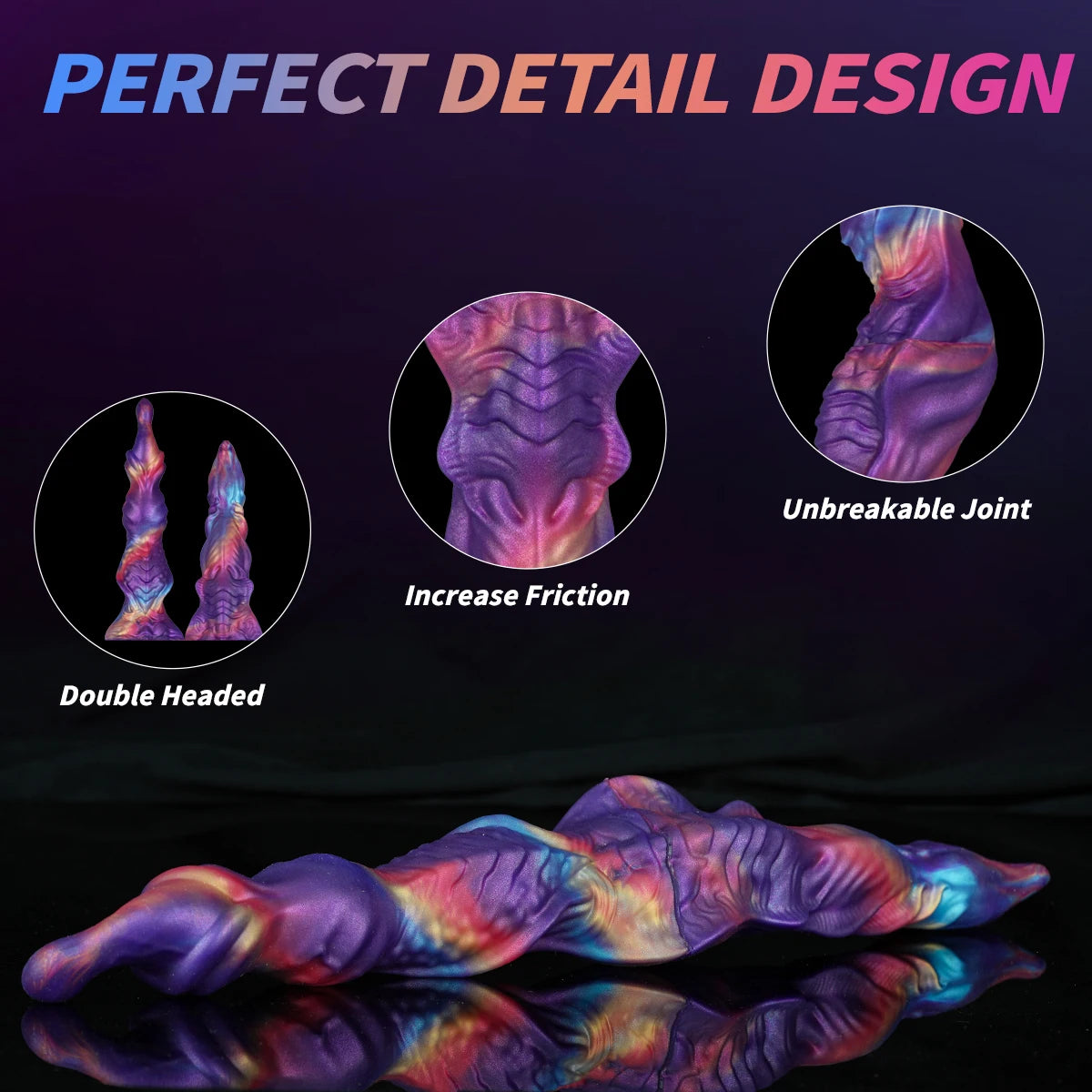Extra-Long Double Head Dildo Monster Anal Plug Silicone Flexible Penis Special-Shaped Dildo For Women Men Lesbian Flirting Toys