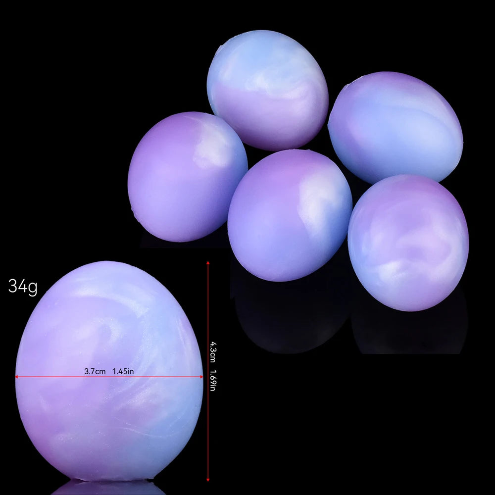 NNSX 5pcs Eggs Sex Toys Soft Silicone Vagina Anal Stimulating Massager Sm Oviposition Trainer Sex Products for Women Couples