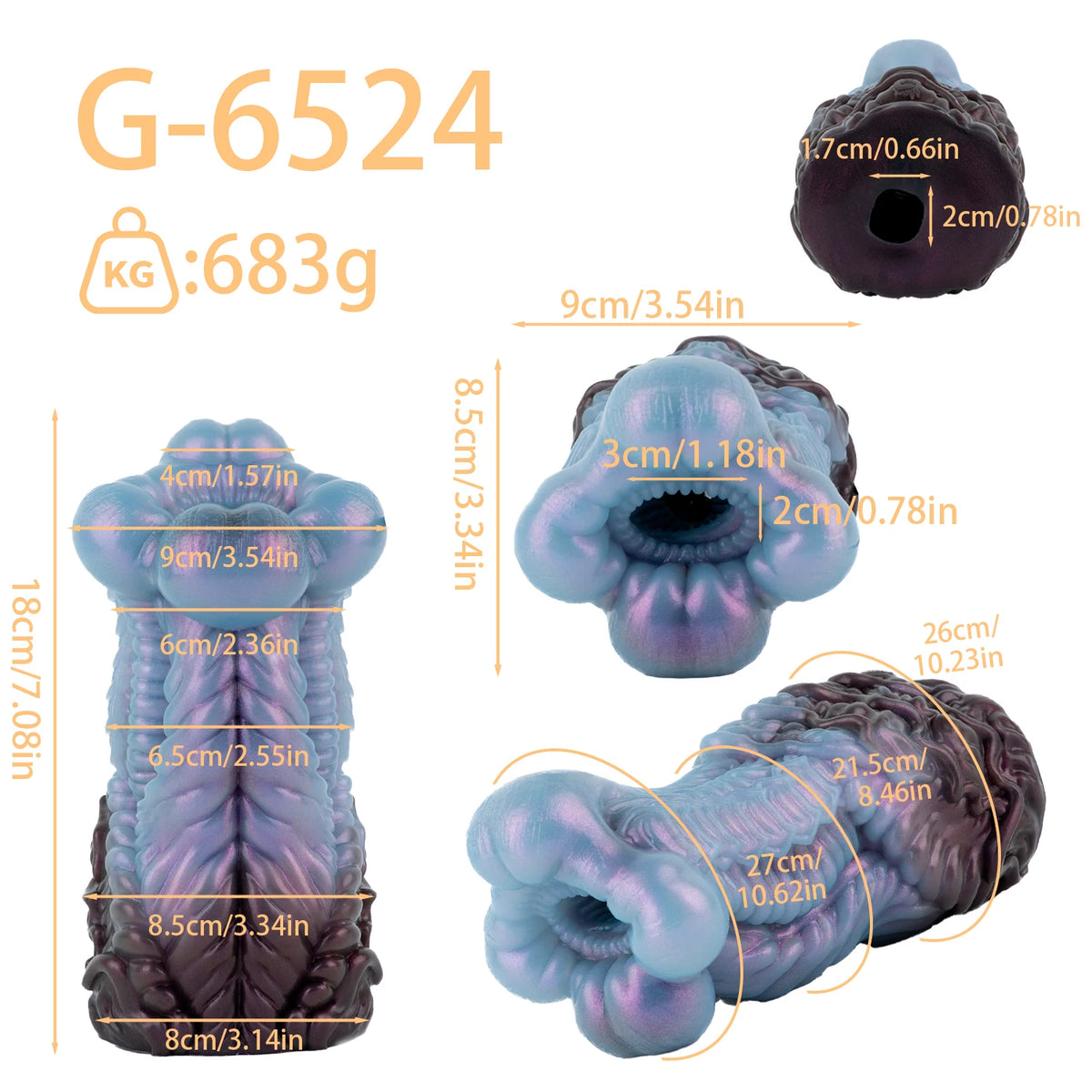 SMMQ Monster Alien Masturbator Single Channel Masturbation Cup Male Prostate Stimulation Realistic Pocket Pussy Soft Sex Toy