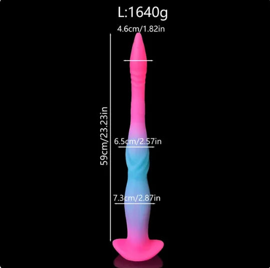Kraken's Spire (Pink/Blue) | Luminous Anal Dildo